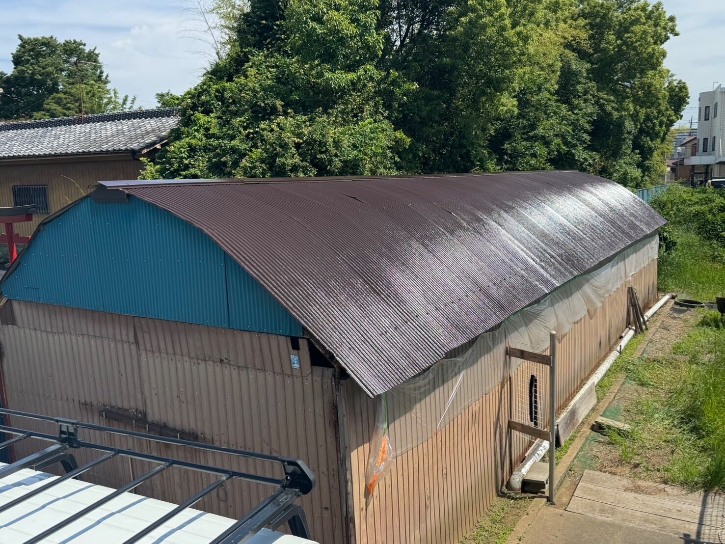 サビの出たプレハブ小屋を高耐久塗料で一新／川越市・U様邸（築26年・4社相見積もりで当店を選定）